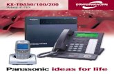 KX-TDA50/100/200 - 101Phones.com · KX-TDA200 192 128 128/256 DXDP 128 * System capacities will vary depending on the type of interface that is used to connect to the system. Panasonic