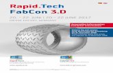 Rapid.Tech FabCon 3 · 2016. 9. 15. · Rapid.Tech International Trade Show & Conference for Additive Manufacturing FabCon 3.D The 3D Printing Community Event Titelmotiv: Moon Rover