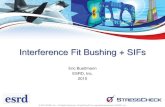 Interference Fit Bushing + SIFs - ESRD · 2017. 3. 6. · Interference Fit Bushing + SIFs Eric Buettmann ESRD, Inc. 2015. StressCheck Example Outline Generate model for bearing-loaded