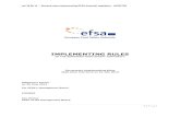 IMPLEMENTING RULES - European Food Safety Authority · 2016. 12. 14. · mb 26 06 14 – Revised rules implementing EFSA financial regulation - ADOPTED 1 | P a g e IMPLEMENTING RULES
