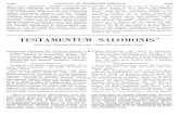 Documenta Catholica Omnia · 2008. 6. 23. · TESTAMENTUM SALOMONIS* (Ferd, Flor. Fleckius, Anecdota sacra, Lipsiæ 1837, ex cod. Paris.) Salomonis David, in B Jerusalem, et ditiorži