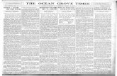 Vol. XXXm-No. 15 OCEAN GROVE, N. J., FRIDAY, APRIL JO, 1925 … · 2014. 4. 7. · Vol. XXXm-No. 15 OCEAN GROVE, N. J., FRIDAY, APRIL JO, 1925 FOUR CENTS FOUNDS A COLONY FOB BIRD