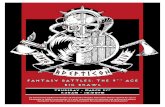 THURSDAY – MARCH 31ST 9:30AM - 10:00PM - AdeptiCon · 2016. 3. 9. · FANTASY BATTLES: THE 9TH AGE BIG BRAWL Welcome to AdeptiCon 2016 Fantasy Battles: The 9 th Age Big Brawl! Play