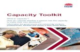 Capacity Toolkit - NSW Department of Justice · 2020. 8. 26. · Capacity Toolkit Section 1 2 How do I use the Toolkit? The Capacity Toolkit is not an assessment tool. However, it