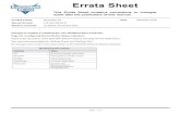 Errata Sheet - AutomationDirect · 2019. 9. 6. · Turn Off OFF 9600 bps OFFNormal Hold ON 19200 bps ON ASCII ON Maintenance Port RTS/CTS Control SW 8 RTS/CTS Description OFF Disable