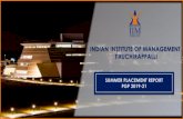 INDIAN INSTITUTE OF MANAGEMENT TIRUCHIRAPPALLI...FOREWORD IIM Trichy gladly announces the successful completion of the Summer Placement process for the academic year 2019-20 (PGP 2019-21)