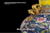 ASIAN DECORATIVE ARTS - Bonhams finely patterned thunder-pattern ground; the hemispherical shade with an en suite openwork design of linked colored enamel blossoms terminating in a