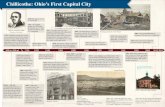 1810-12: Capital moves - Chillicothe, Oh...1810-12: Capital moves to Zanesville 1812 -16: Capital returns to Chillicothe. During the war of 1812, the city housed the 19th U.S. Regiment.