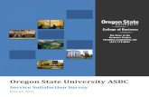 Oregon State University ASBC · 2014. 12. 1. · Oregon State University ASBC: Service Satisfaction Survey 3 Overview of Key Findings Overall, respondents from all four colleges report