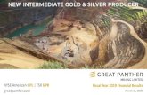 NEW INTERMEDIATE GOLD & SILVER PRODUCER...reclaiming legacy tailings facilities, results of exploration and potential changes to the Coricancha resource base, the ... physical risks
