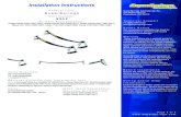 Installation Instructions - SuperSpringsToyota Tacoma 2WD (2001-2015) Front Rear Insure frame clrearance Mount SuperSprings directly on the axle. Use upper bolt hole position on the