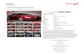 2016 Maserati Ghibli S | Addison, TX | Auto Park Dallas manual mode Mileage: 67,657 Drivetrain: Rear