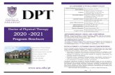 UCA DEPARTMENT OF PHYSICAL THERAPY FACULTY DPT · 2020. 11. 30. · Program Brochure Department of Physical Therapy University of Central Arkansas Physical Therapy Center, Suite 300