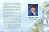 In Loving Memory - Microsoft...Edna Mae was received into God's Kingdom ofGrace through Holy Baptism onMarch 25, 1928 atSt.Peter's Lutheran Church rural Rosholt, South Dakota. She