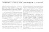 IEEE TRANSACTIONS ON INFORMATION THEORY, VOL. 4, … · 2007. 5. 30. · 484 IEEE TRANSACTIONS ON INFORMATION THEORY, VOL. IT-27, NO. 4, JULY 1981 of conditional distributions when
