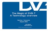 The Magic of DVB-T A Technology overvie TV...DVB-T : Regular constellations 4QAM 00 16QAM 0000 64QAM 000000 Each constellation gives to each sub-carrier a specific data transport capacity
