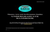 UNDERGRADUATE HANDBOOK - Brown University · 2020. 9. 1. · Updated 09.01.2020 . 1 | Page. Theatre Arts and Performance Studies . UNDERGRADUATE HANDBOOK . For information concerning