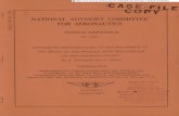 NATIONAL ADVISORY COMMITTEE FOR AERONAUTICS · 2020. 6. 17. · NATIONAL ADVISORY COMMITTEE FOR AERONAUTICS TECHNICAL MEMORANDUM NO. 1185 SYSTEMATIC INVESTIGATIONS OF THE INFLUENCE