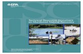 TECHNICAL RESOURCE DOCUMENT ON MONITORED NATURAL … · 2021. 2. 10. · EPA/600/R-14/083 April 2014 TECHNICAL RESOURCE DOCUMENT ON MONITORED NATURAL RECOVERY by. Battelle Columbus,
