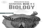 Answer key - NTK · 2018. 11. 14. · International GCSE 9–1 Biology Edexcel Question Answer Additional guidance Mark 5(b) An explanation that makes reference to three of the following