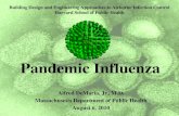 Pandemic Influenza - GHDonline · 2019. 9. 23. · Influenza - Infectious Virus infects any part of the respiratory tract, from nose to throat to bronchial tract to lungs People with