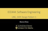 ECE444: SoftwareEngineering...In UML, is used along with Use Cases and Packages for analysis Is also used to describe implementation Don’t confuse analysis and implementation! Don’t
