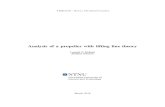 Analysis of a propeller with lifting line theory · 2018. 4. 15. · Abstract—A study on the inﬂuence on accuracy of lifting line theory, with and without the inclusion of induced