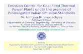 Emission Control for Coal Fired Thermal Power Plants under the … · 2020. 12. 30. · Control options to reduce SO 2 emission (Flue Gas Desulfurization: FGD) Historic development
