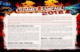 Player resPonsibilities - Privateer Pressprivateerpress.com/files/SummerRampage2012_Rules.pdf · 2016. 12. 29. · • Blitz – End a game with no friendly models remaining on your