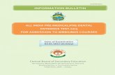 INFORMATION BULLETINcdn.buddy4study.com/scholarships/information_bulletin.pdf · Medical/Pre-Dental Entrance Test 2015 for using its merit list for admission in the Medical Colleges/Dental