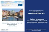 Cooperation between European countries through the Geothermal … · Geothermal ERA NET Coordination Office Orkustofnun, Iceland Objective Communicate with principal stakeholders