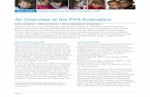 An Overview of the PFA Evaluation - Erikson Institute · 2020. 12. 10. · FACT SHEET Illinois Preschool for All (PFA) Evaluation • 2012 Page 1. than 500 PFA programs through web