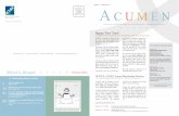 PAID ACUMEN · 2019. 12. 5. · 28 Capitalizing on an Untapped Resource: The Family Caregiver Sarah Toevs, PhD, Marilyn Sword, MPA, and Tami Cirerol ST. LUKE’S BOISE MEDICAL CENTER