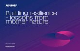 Business resilience – lessons from mother nature...mother nature December 2020. To adapt to a world that is constantly changing, businesses, communities and governments alike ...