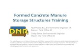 Formed Concrete Manure Storage Structures Training · 2019. 6. 7. · Formed Concrete Manure Storage Structures Training Paul Petitti, P.E., Environmental Engineer SR. Spencer Field