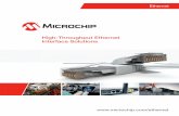 High-Throughput Ethernet Interface Solutions · Microchip’s Ethernet bridge devices are compatible with USB 2.0, USB 3.1 Gen1, PCIe and HSIC, delivering 10/100 and Gigabit performance.
