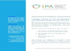IPA VISION International Pediatric Association · 2019. 3. 19. · National European Paediatric Societies and Associations - UNEPSA), Latin America (Asociación Latinoamericana de