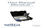 User Manual MicroCal - Instrumart · 2015. 10. 23. · 4.1 The MICroCal PerforMS The followInG MaJor funCTIonS • User interface for setups, display and storage. • Data transfer