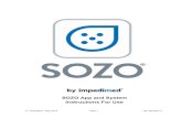 SOZO App and System Instructions For Use - ImpediMedimpedimed.com/wp-content/uploads/2019/07/LBL-525-SOZO... · 2019. 7. 12. · The SOZO app is a software application intended to