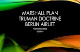 MARSHALL PLAN TRUMAN DOCTRINE BERLIN AIRLIFT - Tim Beck · 2016. 4. 4. · TRUMAN DOCTRINE • Announced to congress by Truman March 12, 1947 and again on July 12, 1948. Often seen