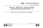 Rear Wheel Steering (QUADRASTEER - WordPress.com · • The Rear Wheel Steering System helps improve stability during high-speed lane changes • With the Mode Select Switch in the