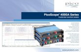 PicoScope 4000A Series...Crystal-clear waveform analysis PicoScope® 4000A Series 2, 4 or 8 channels 20 MHz bandwidth 12-bit resolution 256 MS capture memory 80 MS/s sampling rate