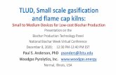 TLUD, Small scale gasification and flame cap kilns · 2020. 12. 8. · Applications of heat Replace fossil fuels Energy for life Biomass Disposal Avoid landfill Fire protection ...