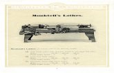 Mu Svarvar 21 5102(2612 - Internet Archive CA50... · 2018. 3. 21. · Munktell's Lathes. Lathes are manufactured in the following models: AB High Speed Lathes with all-geared headstock