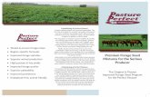 Establishing A Perfect Pasture - Vision Ag · 2017. 3. 21. · 15% Preval Meadow Fescue 15% Power Tetraploid Per Ryegrass 10% MacBeth or Fleet Meadow Brome 7% Gallant Red Clover 3%