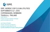 ISPE NORDIC COP CLEAN UTILITIES COPENHAGEN, DENMARK ...€¦ · ISPE Baseline Guideline – Vol. 4 – Water & Steam Systems (2011), Chapter 10: • Even though neither USP nor EP