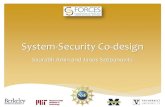 System-Security Co-design - Ptolemy Project...System-Security Co-design Saurabh Amin and Janos Sztipanovits Page 2 Functional Layers in FORCES 5/28/2014 security levels (DLM) control