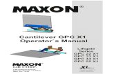 Cantilever GPC X1 Operator`s Manual - Maxon Lift · Lift CORP. Operator`s handbook Series GPC 22 X1 to 55 X1 2 Version: 15.09.2005-R6 Yearly check The lift gate must be checked for