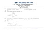 JEE Main Online Exam 2019 - Career Pointcareerpoint.ac.in/studentparentzone/2019/jee-main/JEE... · 2019. 4. 18. · CAREER POINT CAREER POINT Ltd., CP Tower, IPIA, Road No.1, Kota