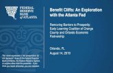 Benefit Cliffs: An Exploration with the Atlanta Fed...Benefit Cliffs: An Exploration with the Atlanta Fed Removing Barriers to Prosperity: Early Learning Coalition of Orange County